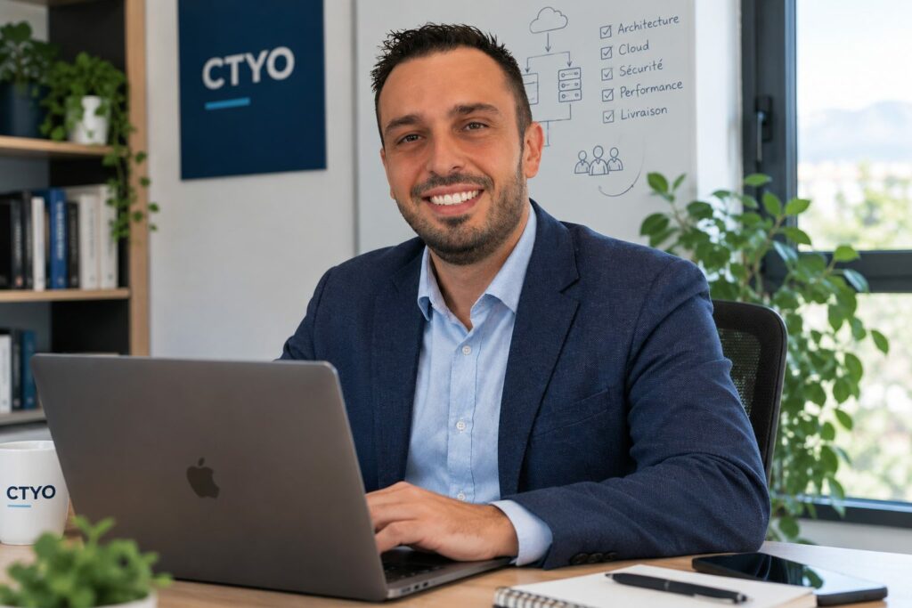 Yoann Perollet, fondateur de CTYO, à son bureau